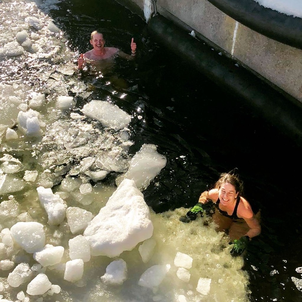 Ice swimming in Hamina with Captain H.