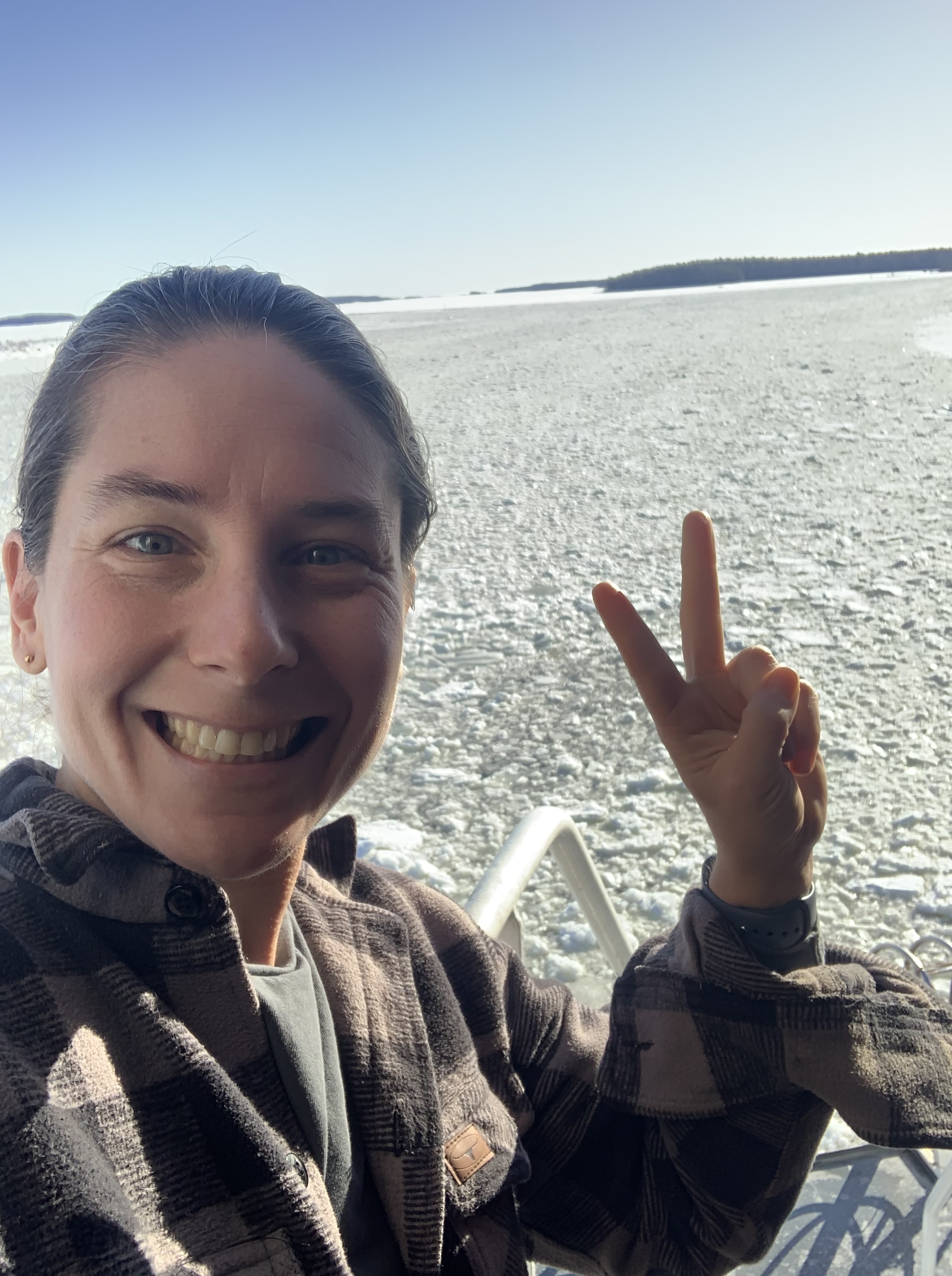 Happy chief officer Sophie, enjoy the cold and the ice!