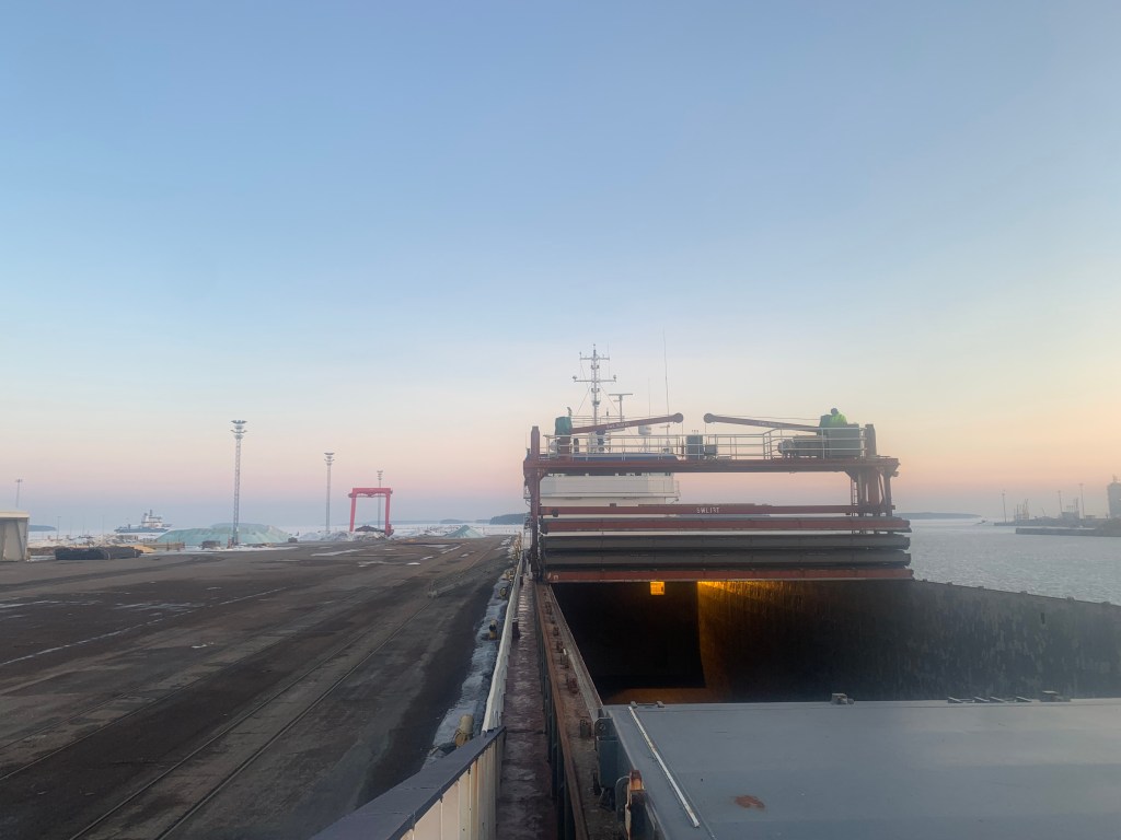 Ready to load paper reels in Hamina